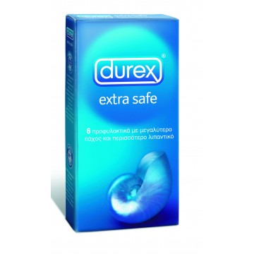 DUREX EXTRA SAFE x 6 Προφυλακτικα-Λιπαντικα DUREX EXTRA SAFE x 6 Προφυλακτικα-Λιπαντικα